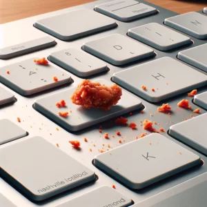 Mac maintenance tips: Don't let Nashville's famous hot chicken crumbs hinder your Mac's keyboard performance!